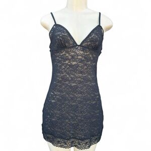 Victoria's Secret Black Lace Slip